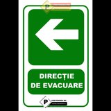 Indicatoare pentru directie de evacuare pentru stanga